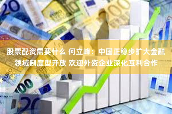 股票配资需要什么 何立峰：中国正稳步扩大金融领域制度型开放 欢迎外资企业深化互利合作