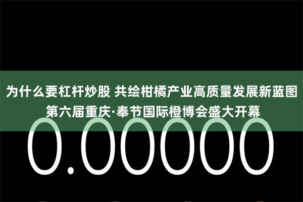 为什么要杠杆炒股 共绘柑橘产业高质量发展新蓝图 第六届重庆·奉节国际橙博会盛大开幕