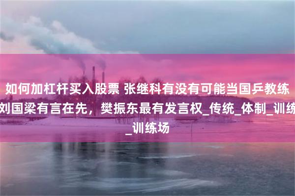 如何加杠杆买入股票 张继科有没有可能当国乒教练?刘国梁有言在先,樊振东最有发言权_传统_体制_训练场